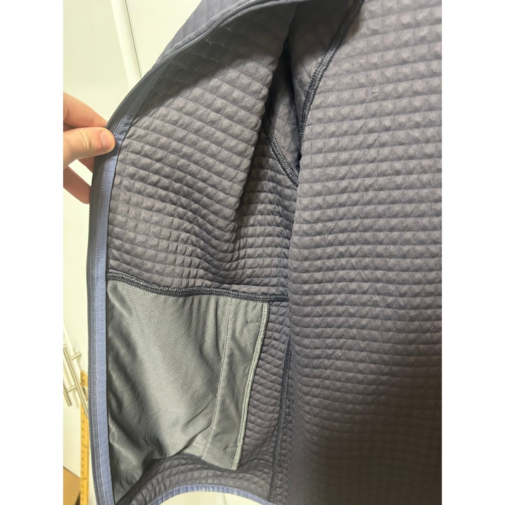 REI Co-op Mens Hyperaxis Grid Fleece Jacket Full Zip Blue Medium Hiking Layer - Picture 10 of 16
